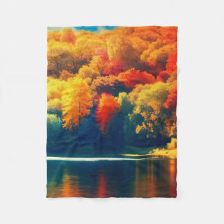 Sådan skönhet i Höst löv Fleecefilt