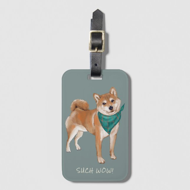 Sådan Wow! Cute Doge Shibe Bagagebricka (Framsida vertikal)