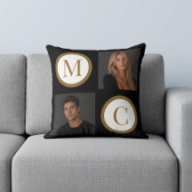 Sådana Vi Är Skräddarsytt Par Foto Monogram Svart