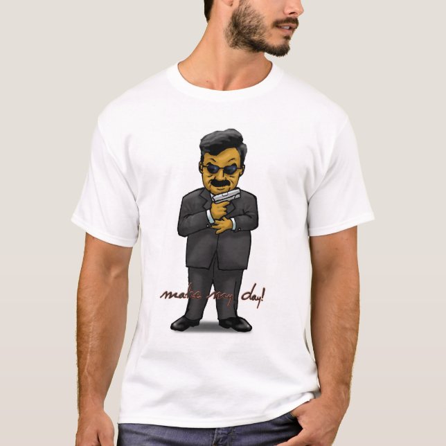 Saddam Hussein gör min dagTshirt T Shirt (Framsida)