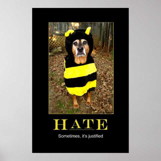 Saddest Bee Motivational Poster (Framsidan)