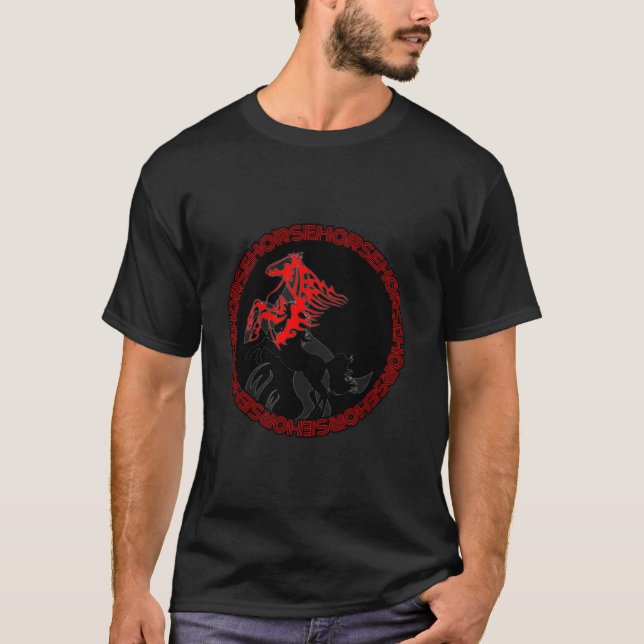Saddla upp: Horse Lovers dröm T Shirt (Framsida)