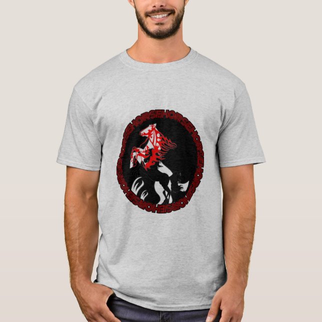 Saddla upp: Horse Lovers dröm T Shirt (Framsida)