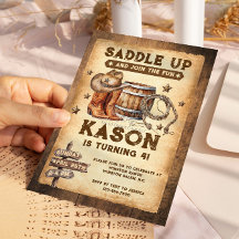 Saddla upp Land Western Cowboy
