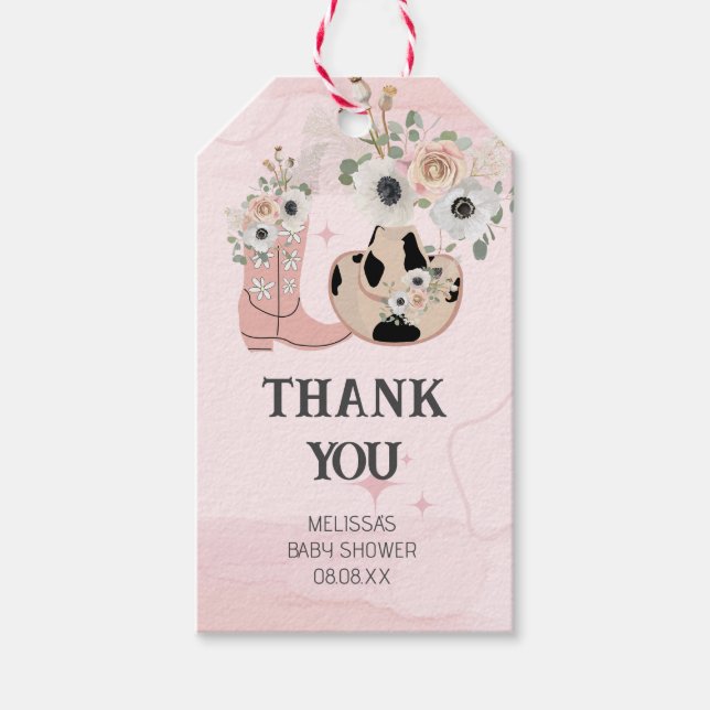 Saddla upp Western Cowgirl Theme-Tack Presentetikett (Framsidan)
