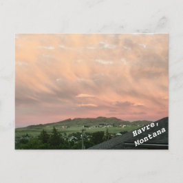 Saddle Butte, Havre, Montana Vykort