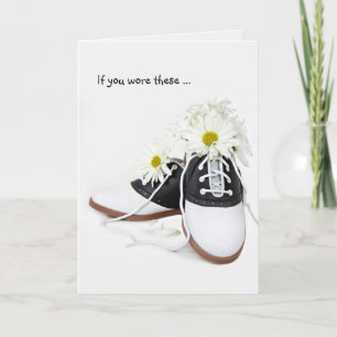 Saddle Shoes Birthday Humor Kort