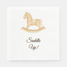 "Saddle Up" Boho Western Baby Shower Napkin Pappersservett