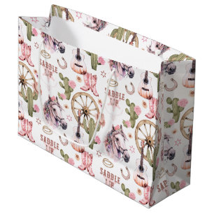 Saddle Up Cowgirl Rosa Western Gift Bag