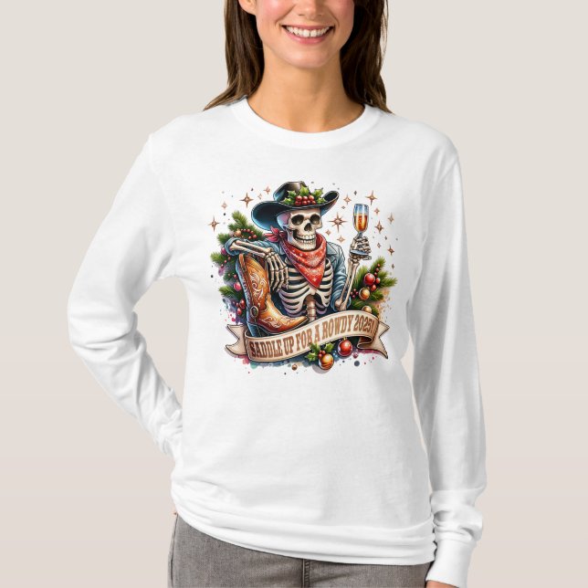 Saddle Up For A Rowdy 2025 T Shirt (Framsida)