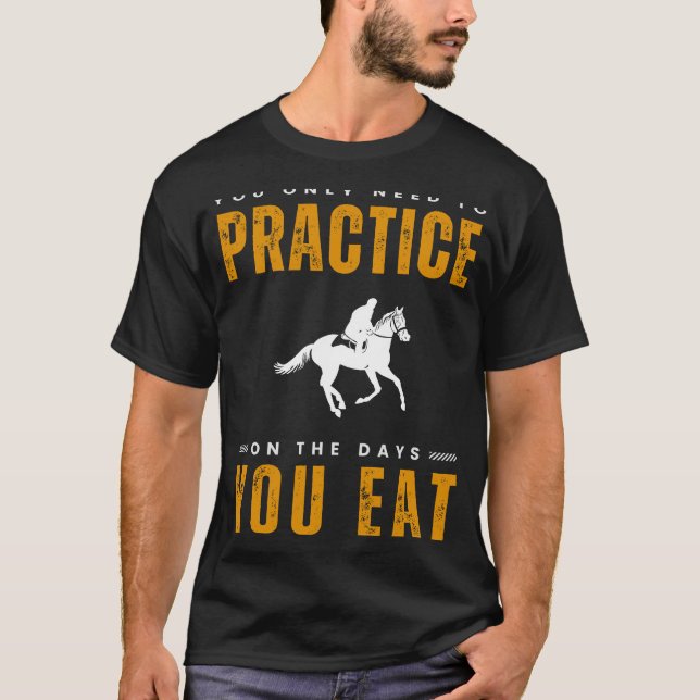 Saddle up for Giggles: Horse Riding Practice Tee - (Framsida)