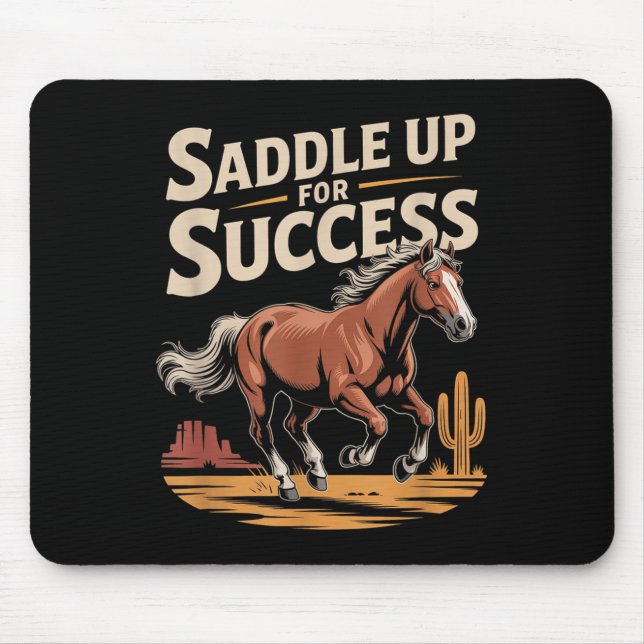Saddle Up For Success Western Motivation  Musmatta (Framsidan)