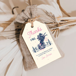 Saddle up Första Rodeo Cowboy Födelsedag Tack  Presentetikett