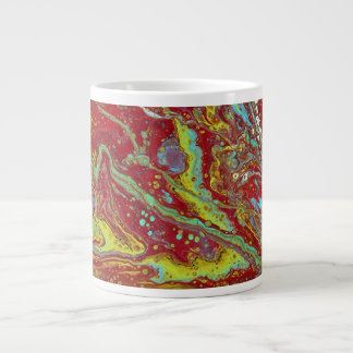 Saddle upp 3 Psychedelic Drink Kopp i ledigt forma Jumbo Mugg