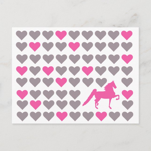 Saddleavin Postcard - Amerikanska Saddleavlade Kär Vykort (Framsida)