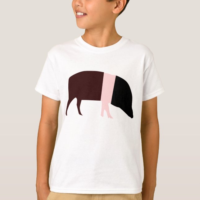 Saddleback Gris Kids T Shirt (Framsida)