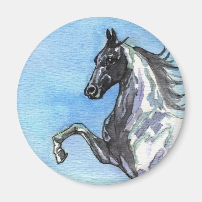 Saddleborn Horse Art Magnet (Framsidan)