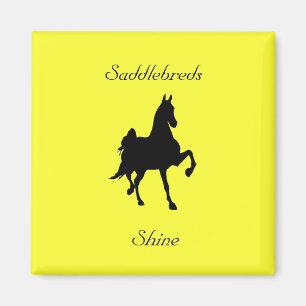 Saddleborn Horse Silhouette Magnet