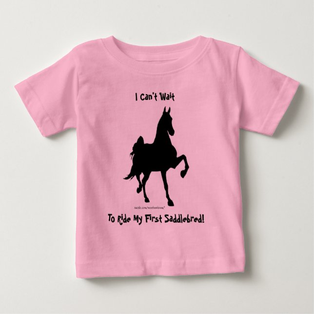 Saddleborn Horse Silhouette T-shirt (Framsida)
