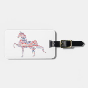 Saddlebred bagagemärkre bagagebricka