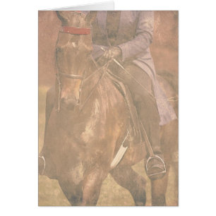 Saddlebred drömmar hälsningskort