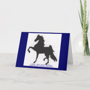 Saddlebred hälsningkort kort