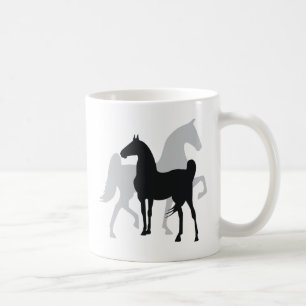 Saddlebred hästar kaffemugg