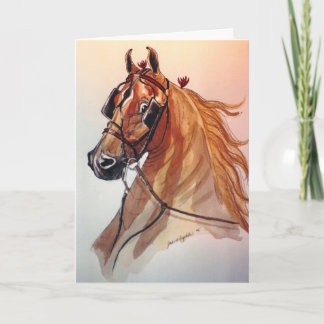 Saddlebred hästjulkort helgkort
