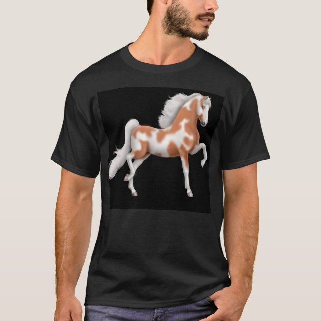 Saddlebred målar hästmörkT-tröja T-shirt (Framsida)
