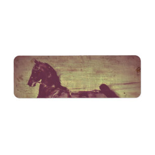Saddlebred sång returadress etikett