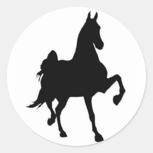 Saddlebreder Runt Klistermärke