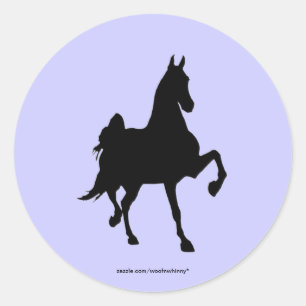 Saddlebreds Runt Klistermärke