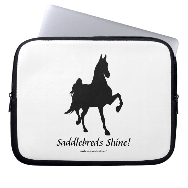 Saddlebreds Shine! Laptop Sleeve (Framsidan)