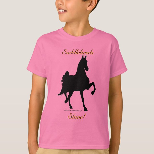 Saddlebreds sken -- Ungeutslagsplats T-shirt (Framsida)