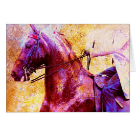 Saddleseat Grunge Hälsningskort