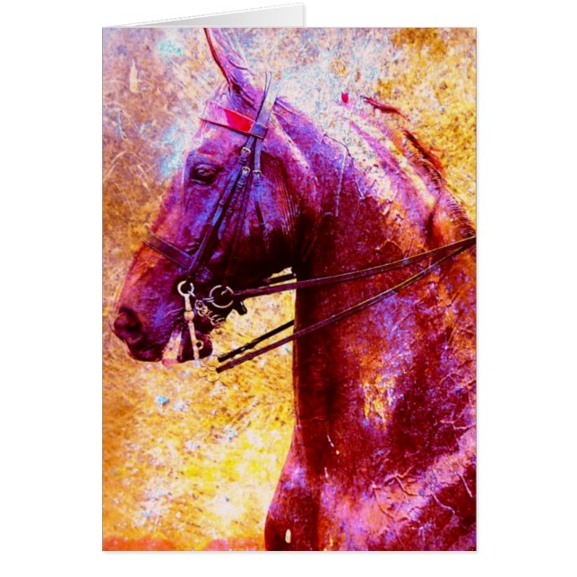 Saddleseat Grunge Hälsningskort (Framsidan)