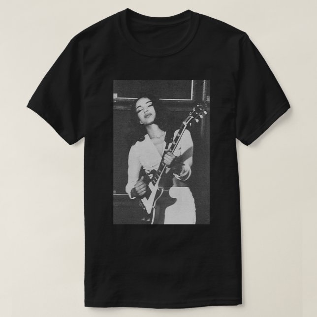 Sade att spela upp gitarr-etiketten t shirt (Design framsida)