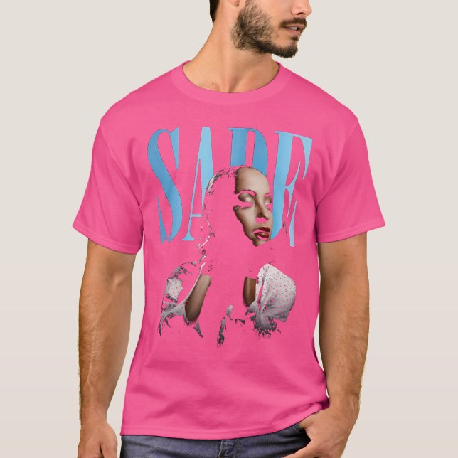 Sade BeSnyval Singer Vintage T Shirt (Framsida)