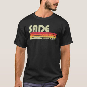 SADE Namn Personlig Retro Vintage 80-tal 90-årsjub T Shirt