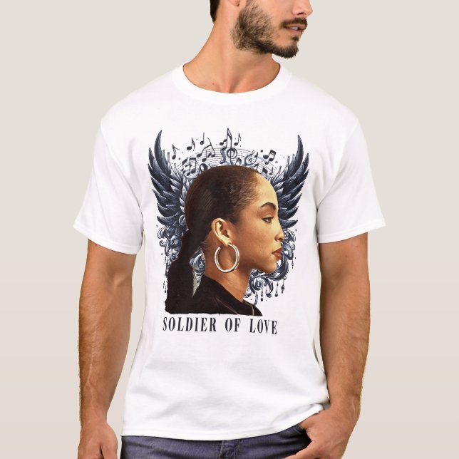 sade soldier of love music angel t shirt (Framsida)