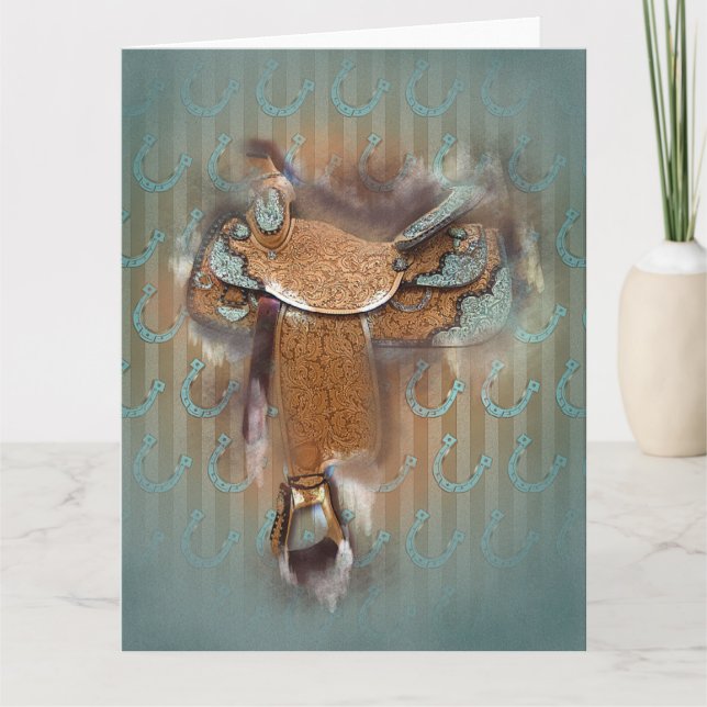 Sadel III - kort, Hälsning/not Kort (Framsida)