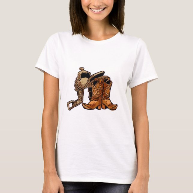 Sadel och kängor t shirt (Framsida)