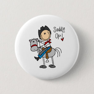 Sadel upp! Cowboystick figur knäppas Knapp