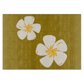 Sadelbruna, vita, orkidformade glasskärskivor