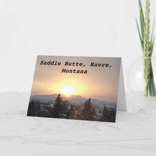 SadelButte, Havre Montana Kort (Framsida)