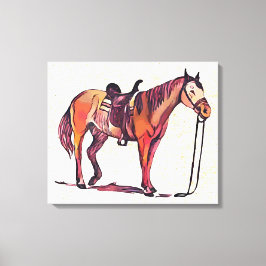 Sadelhäst Canvastryck