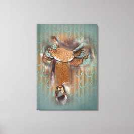 Sadeln III - arbetsytan Canvastryck