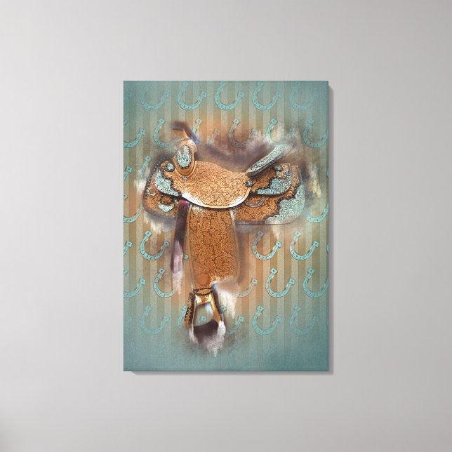 Sadeln III - arbetsytan Canvastryck (Framsida)