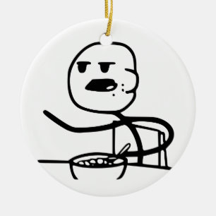 Sädes- Meme grabb Julgransprydnad Keramik