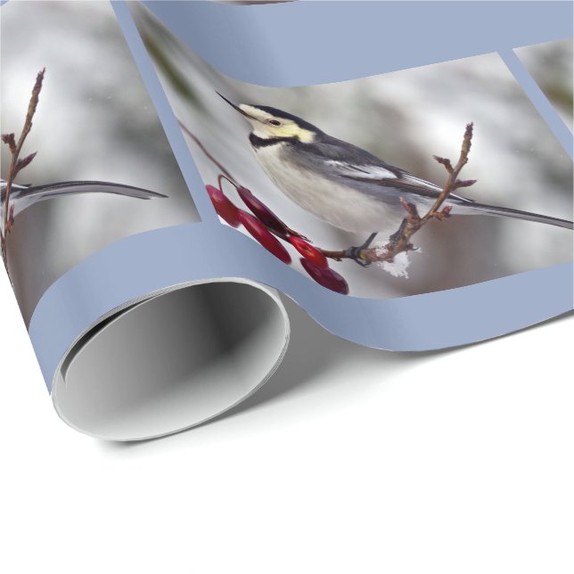 Sädesärla Presentpapper (Rullad Hörn)